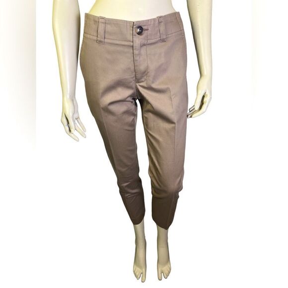 Trina Turk Cropped Tan Chino’s Excellent Condition No Label/Size Tags. - Picture 1 of 2